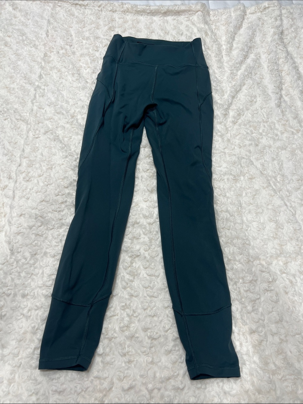LuluLemon High-Rise Performance Leggings in Deep Teal